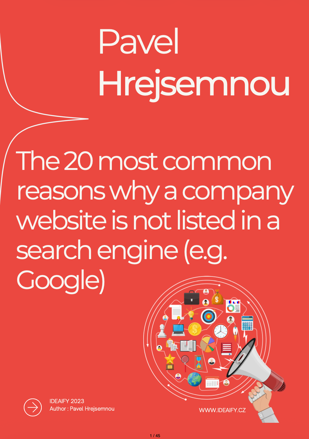 The 20 most common reasons why a company website is not listed in a search engine (e.g. Google)